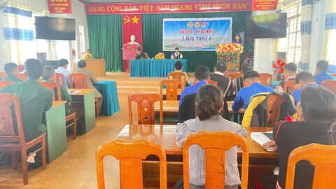 Tổ chức Hội nghị Hội Nông dân, Đoàn Thanh niên và Hội Cựu Chiến binh xã Ia Chia lần thứ nhất năm 2025